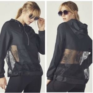 Fabletics Becca Half Zip Black Track Jacket - S